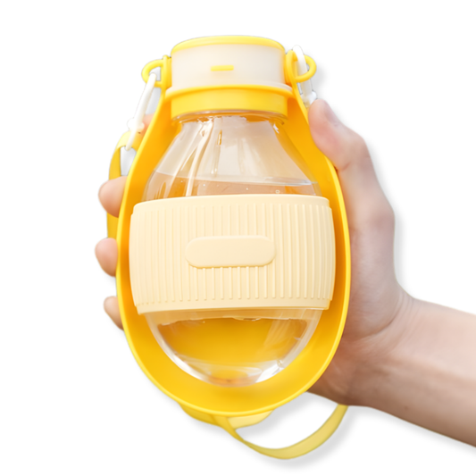 Atacado | Bebedouro Portátil Dobrável para Pets Garrafa com Tigela Silicone