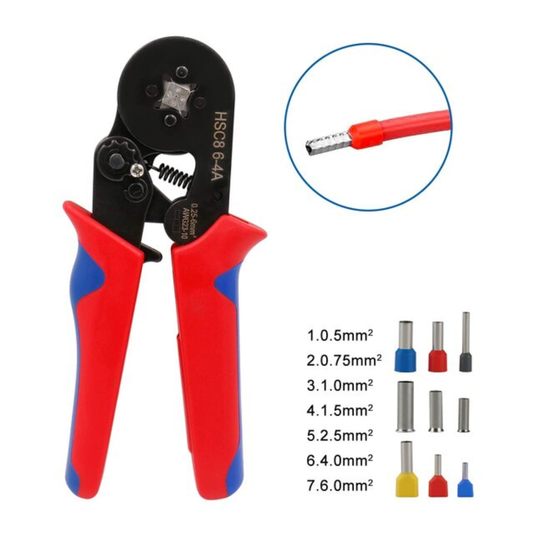 Atacado | Alicate Crimpador de Terminais Ilhós HSC8 6-4 para Cabos 0,25 a 10mm²