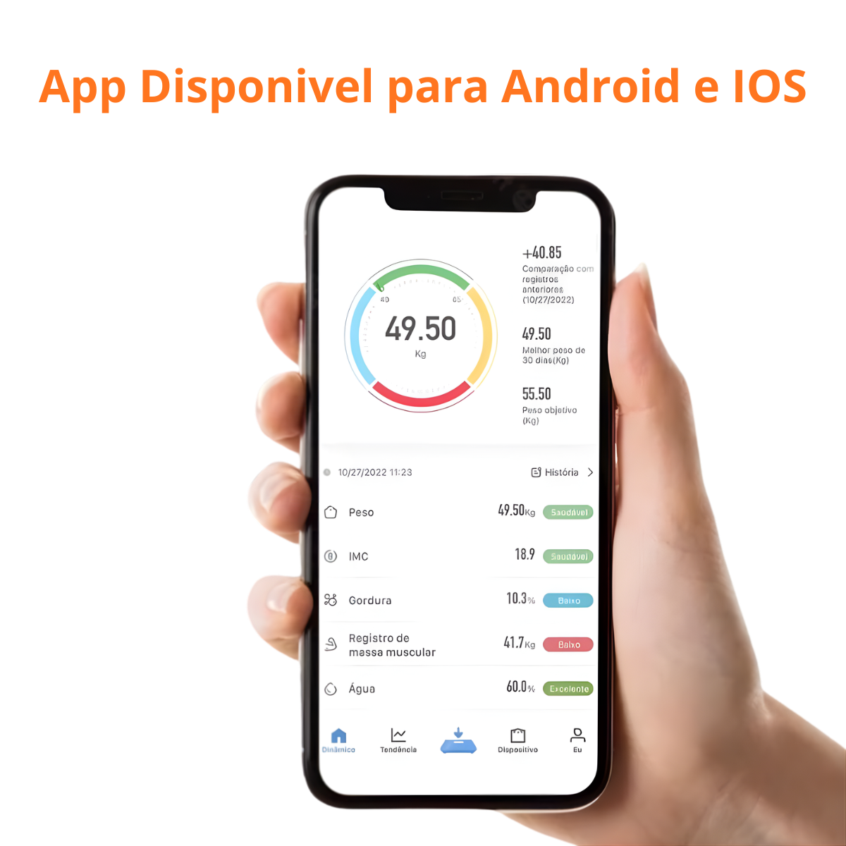 Atacado | Balança Digital Inteligente Bioimpedância Bluetooth até 180kg com App (IMC, Gordura, Massa Muscular)