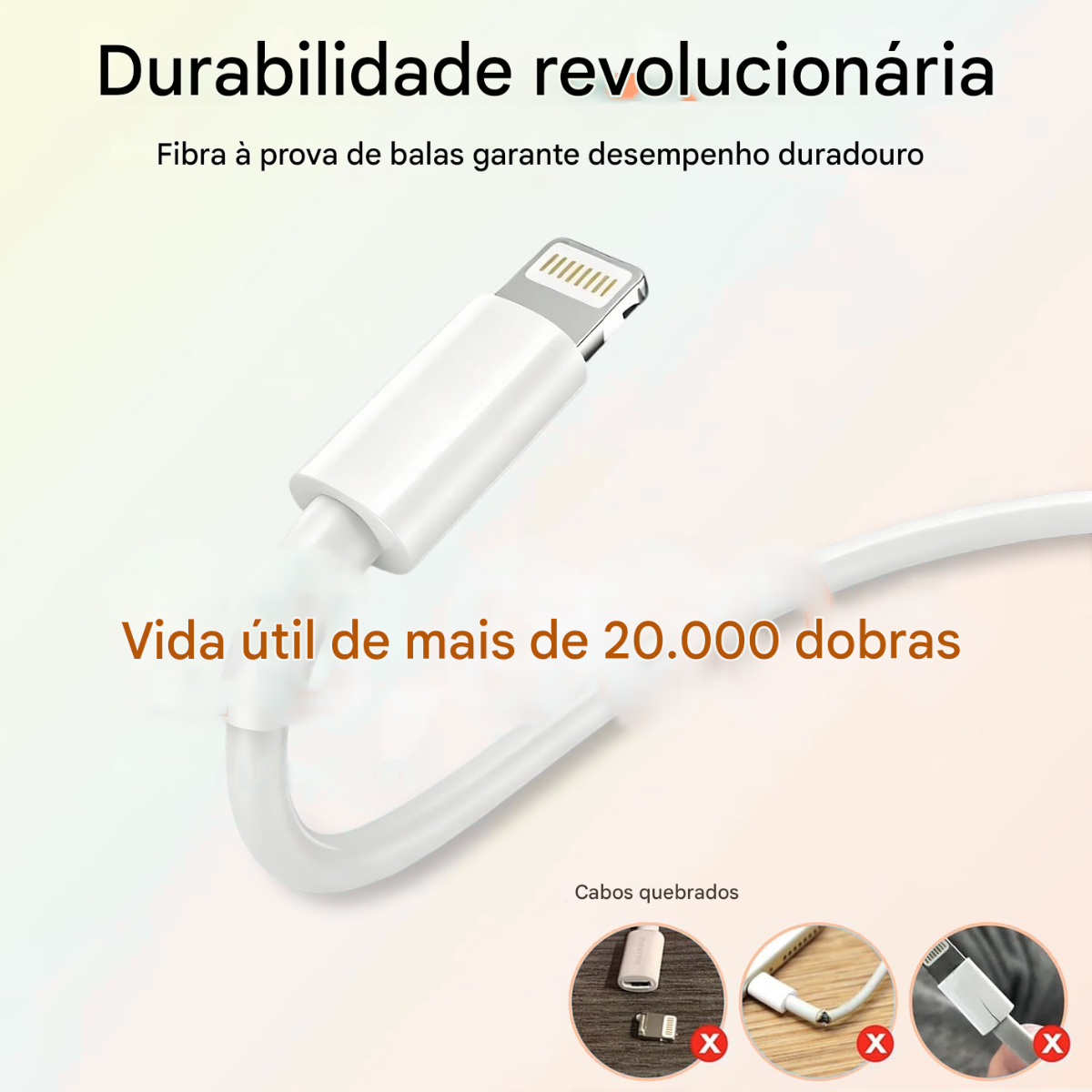 Atacado | Cabo Lightning USB 1 Metro para iPhone e iPad
