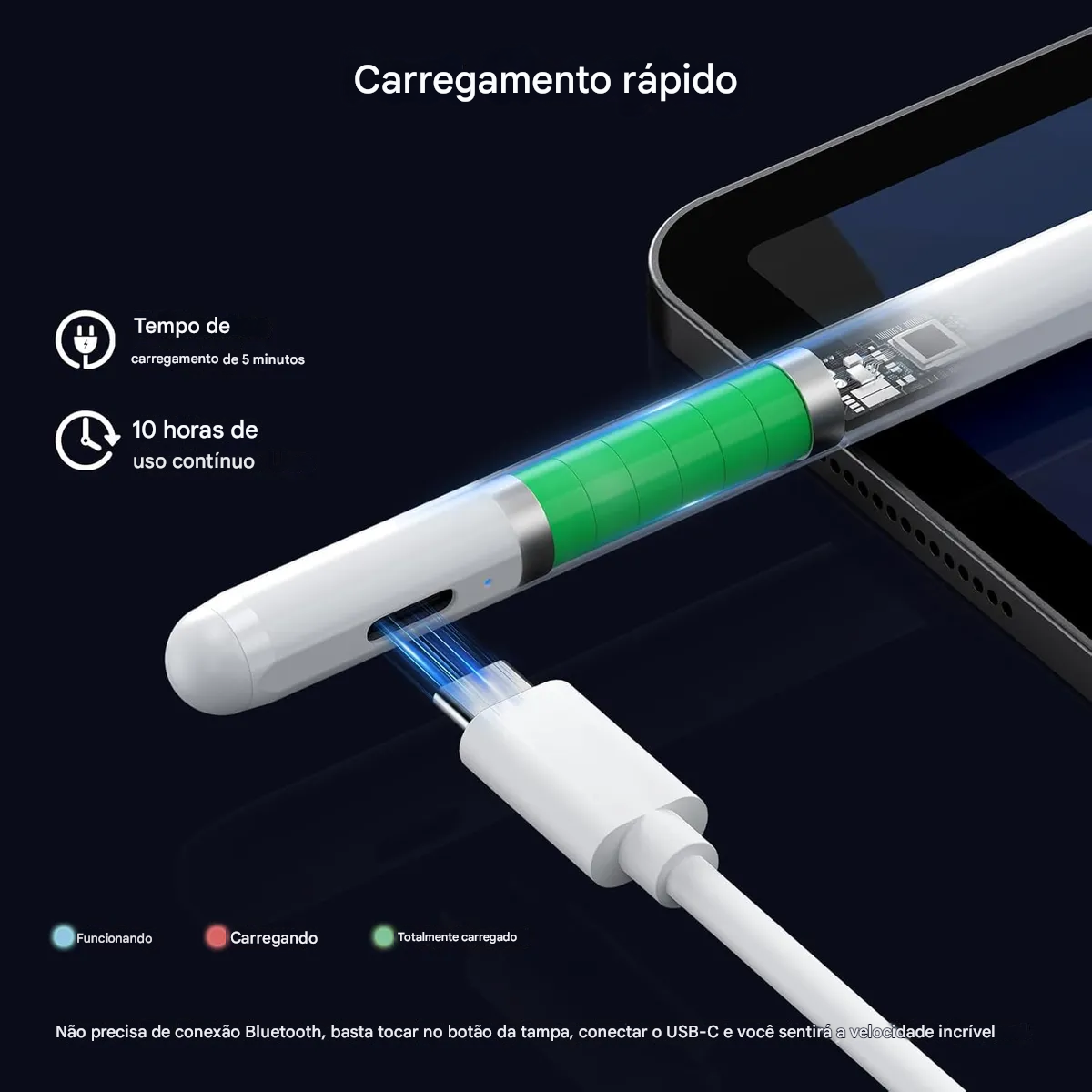 Atacado | Caneta Touch Stylus Universal para Celular Tablet Android iOS