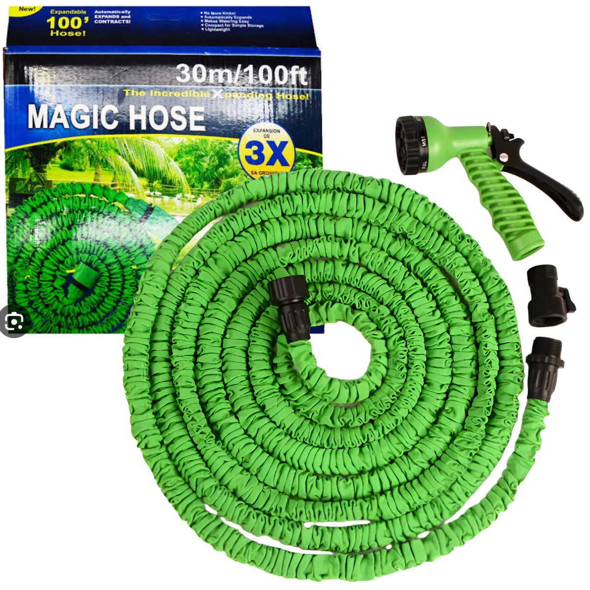 Atacado | Mangueira Expansível Magic Hose 30m com Esguicho Multi Jatos