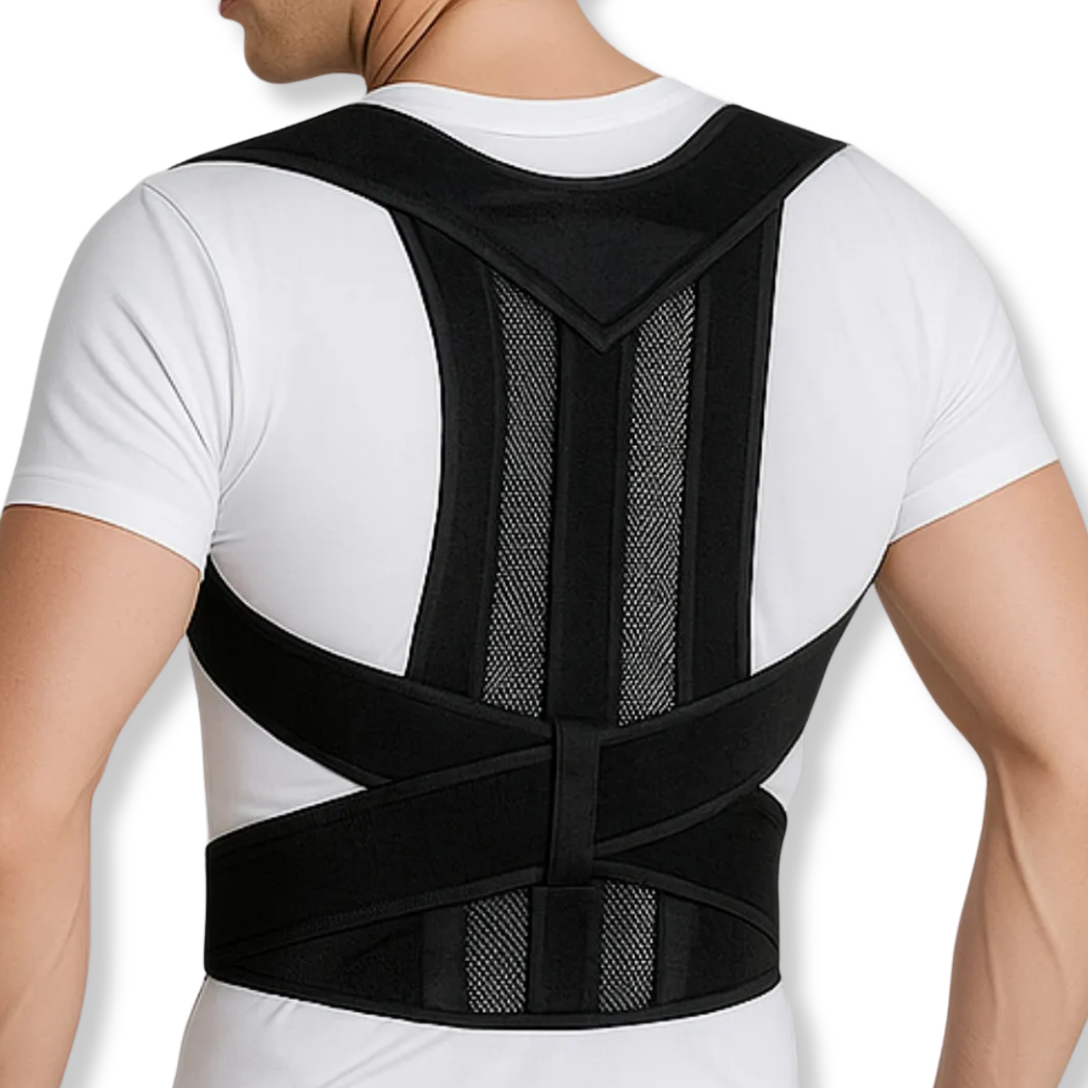 Atacado | Corretor de Postura Masculino BBJ-072 Ortopédico com Suporte Lombar