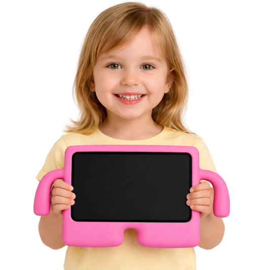 Atacado | Capa Infantil para Tablet em EVA Antichoque com Suporte e Alças (Diversos Modelos)
