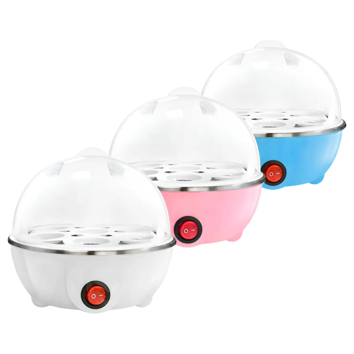 Atacado | Cozedor de Ovos Elétrico Portátil 350W para 7 Ovos com Desligamento Automático