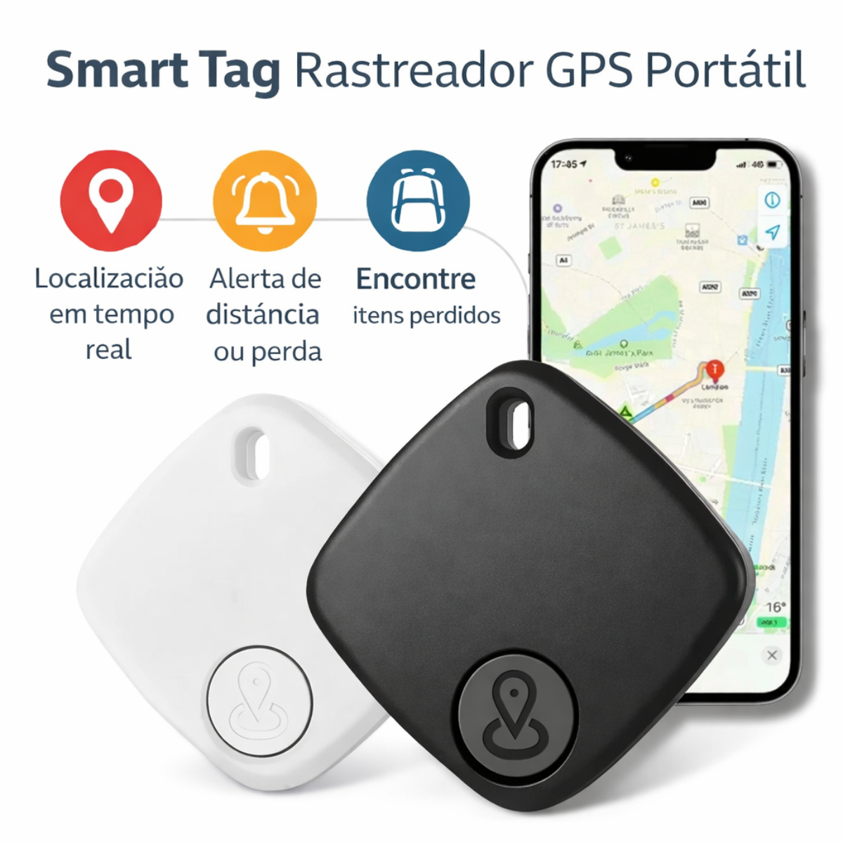 Atacado | Smart Tag Rastreador Bluetooth Compatível com Apple Find My para iPhone e iPad