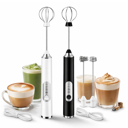 Atacado | Mini Mixer Elétrico Portátil 2 em 1 Recarregável USB 3 Velocidades