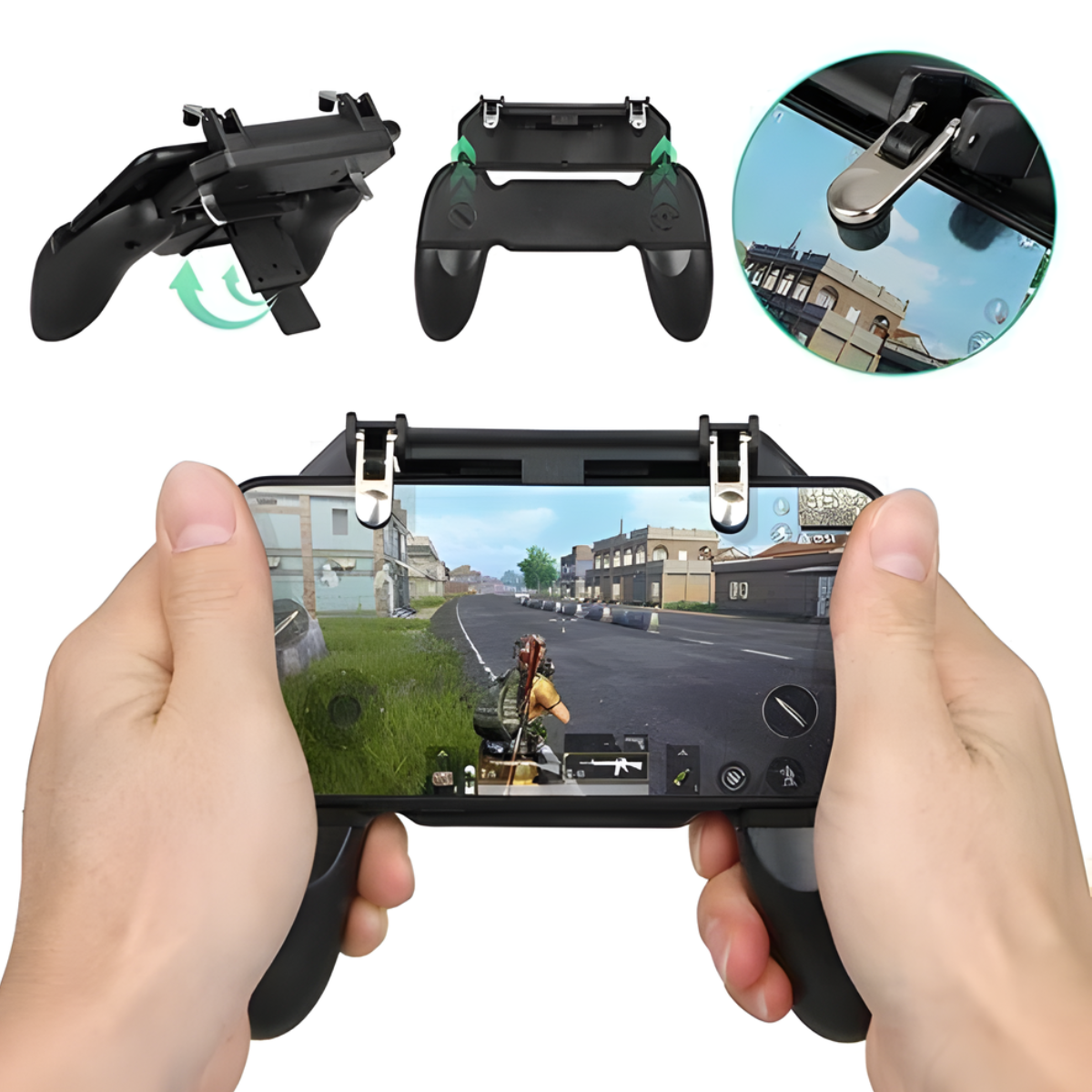 Atacado | Gamepad Cooler para Celular com Ventoinha e Gatilhos Gamer