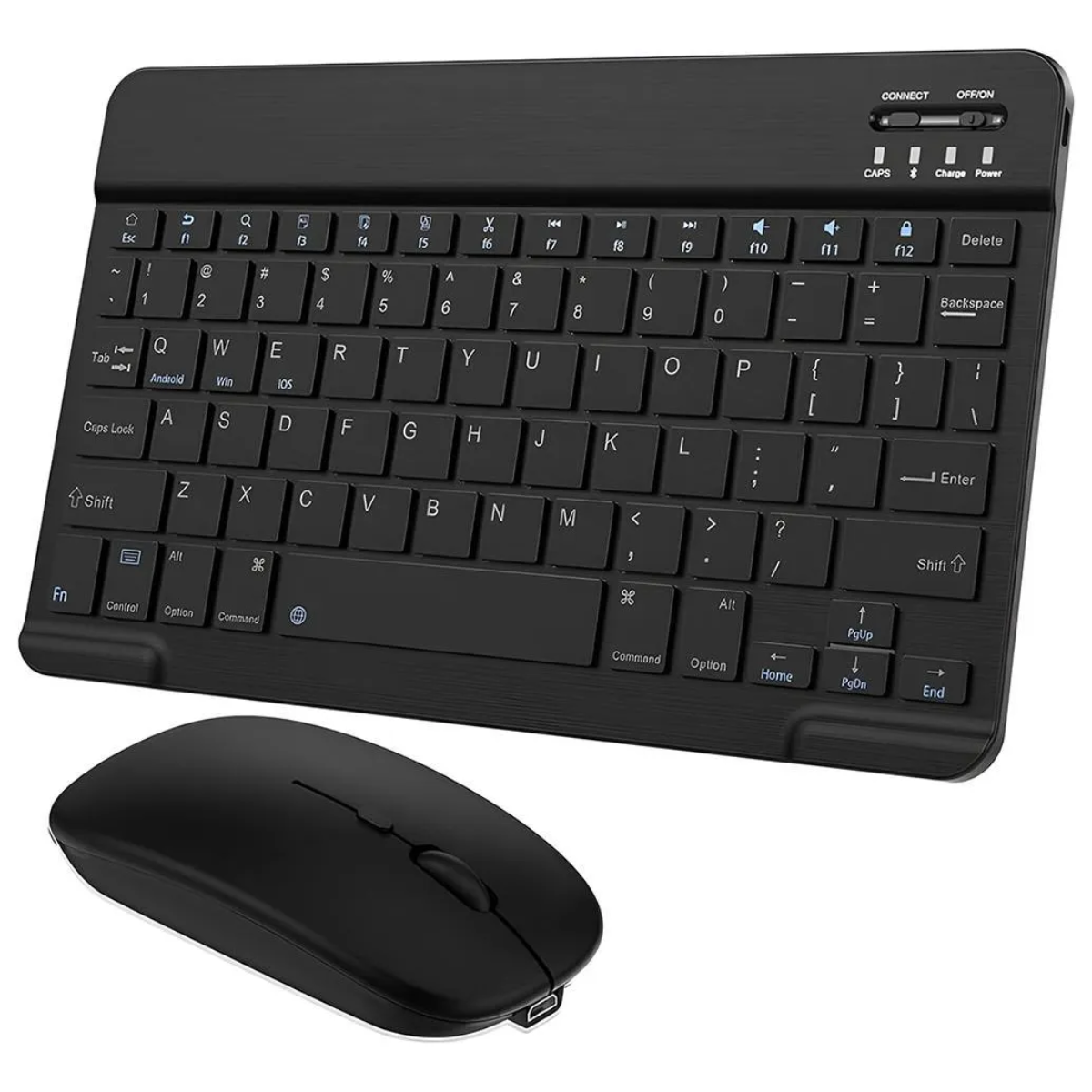 Atacado | Kit Teclado e Mouse Bluetooth Sem Fio Recarregável para Tablet e Notebook