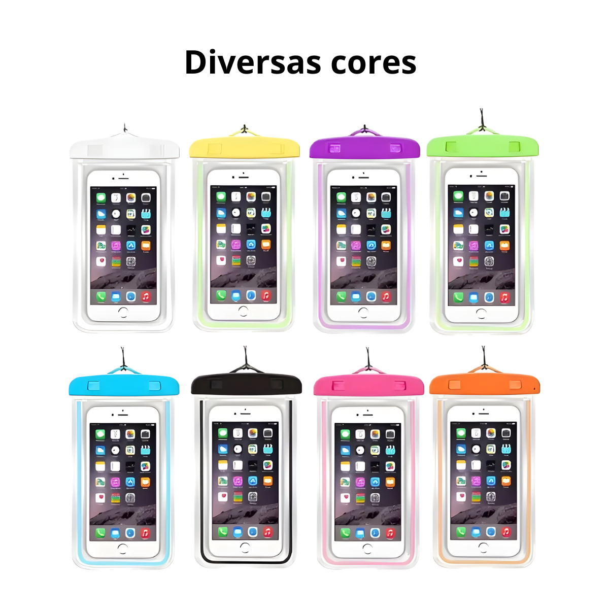 Atacado | Capa de Celular Prova D’água Universal IPX8 com Cordão de Segurança