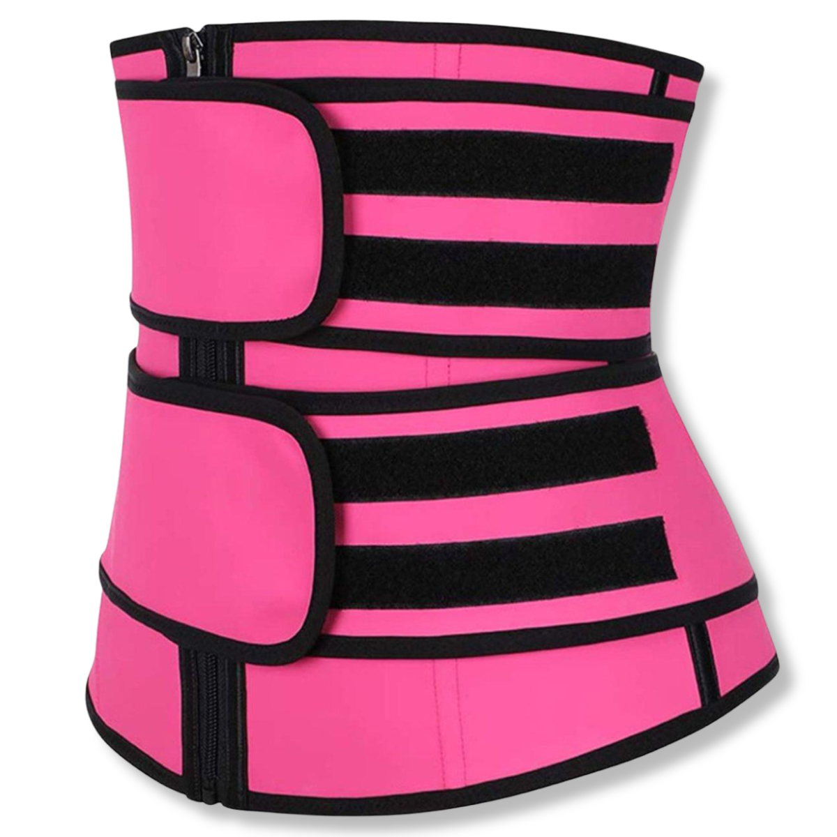 Atacado | Cinta Modeladora Neoprene Efeito Sauna Dupla Compressão com Zíper e Velcro