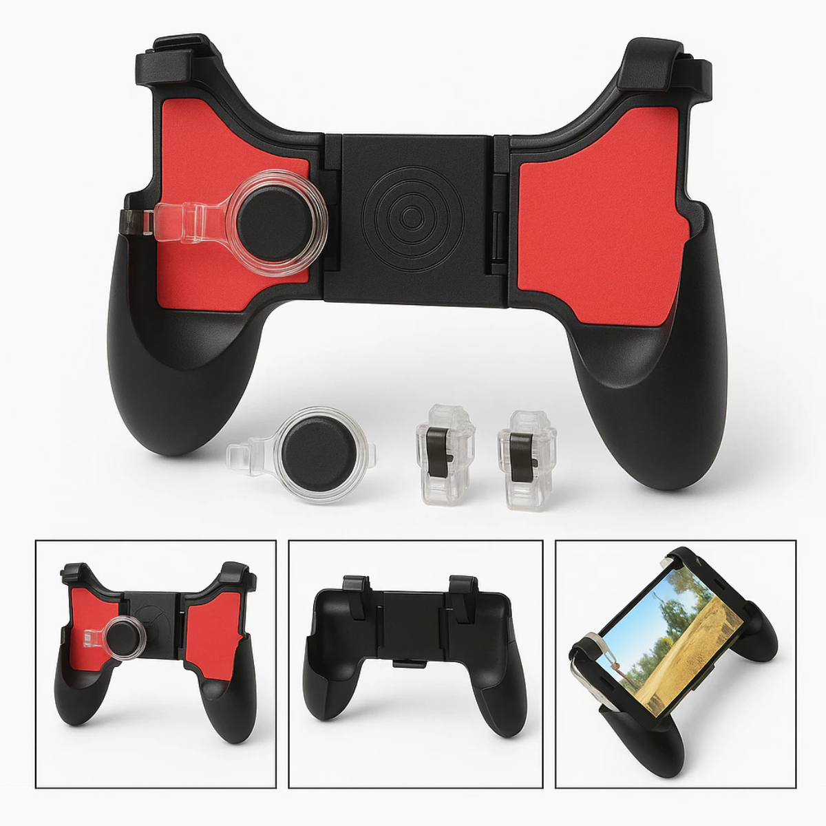 Atacado | Gamepad 5 em 1 para Celular com Gatilhos e Joystick Controle Gamer