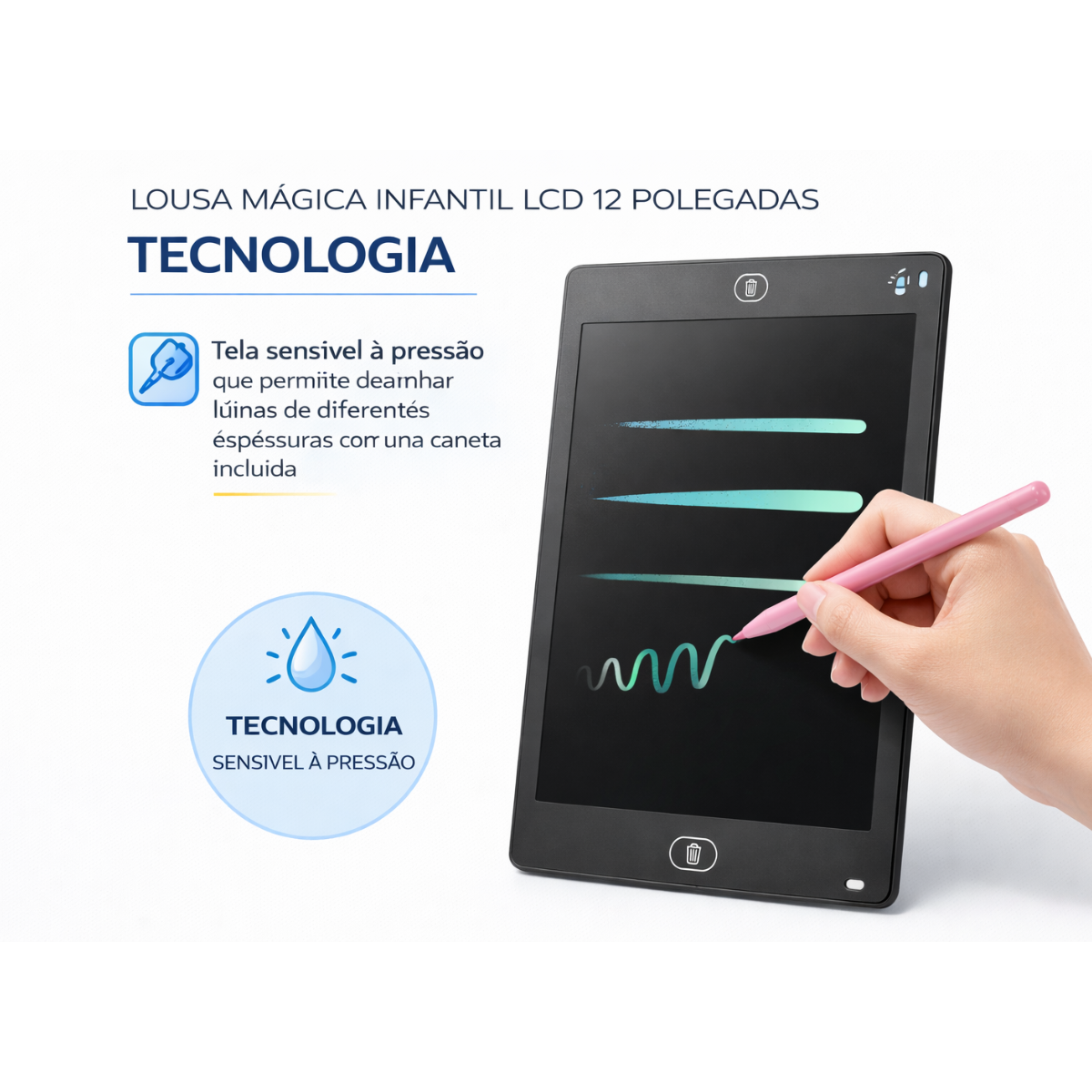 Atacado | Lousa Mágica Digital LCD 12 Polegadas Tablet Infantil para Desenho