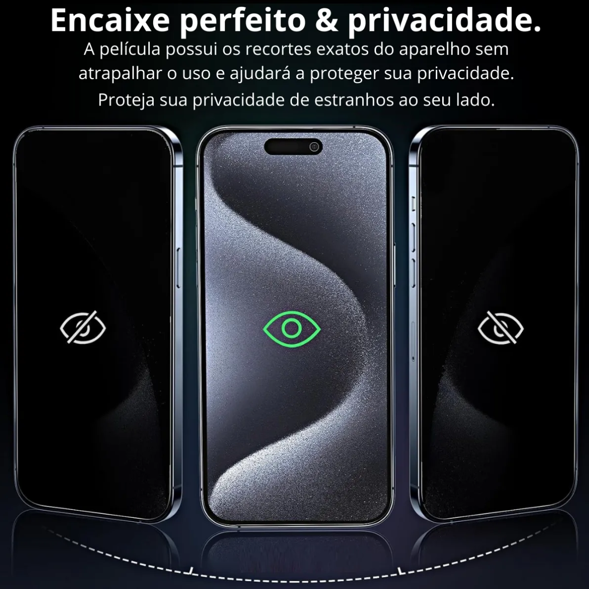 Atacado | Película Cerâmica Fosca com Privacidade Anti-Spy para iPhone, Samsung, Xiaomi, Motorola e Realme (Diversos Modelos)
