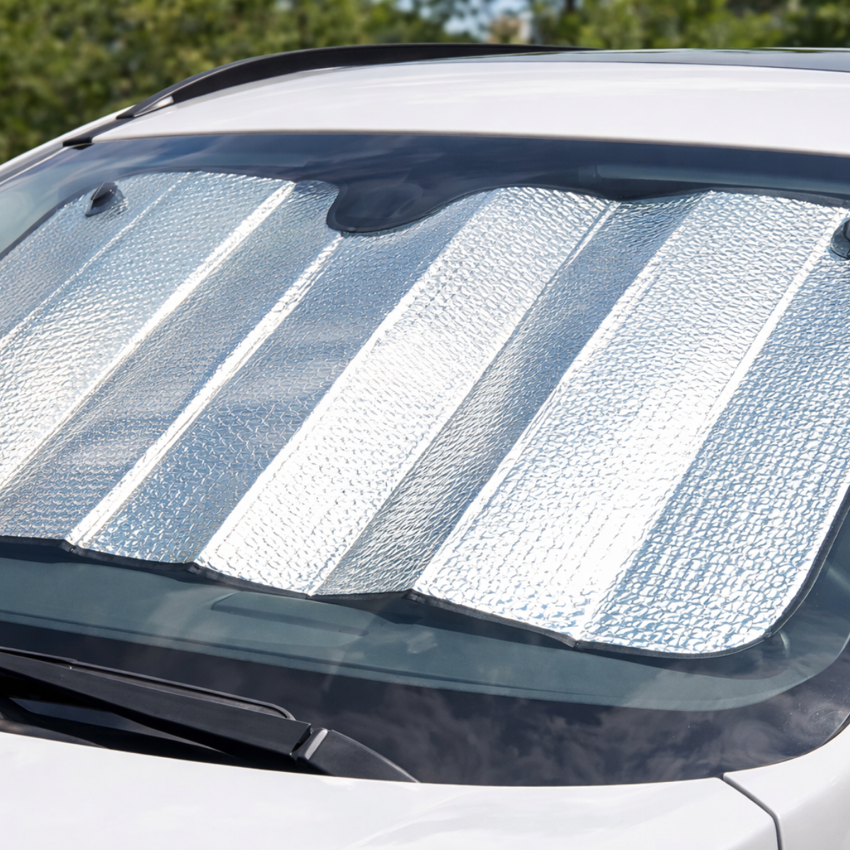 Atacado | Protetor Solar para Para-brisa Automotivo Metalizado Dobrável com Ventosas