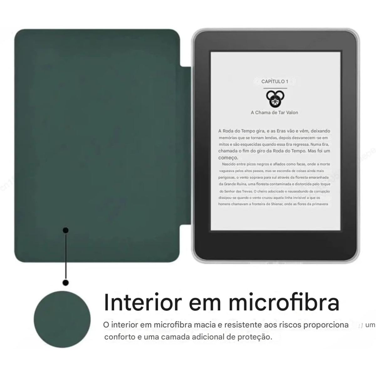 Atacado | Capa Smart Case Acrílico Transparente para Kindle Paperwhite 11ª Geração 6.8”