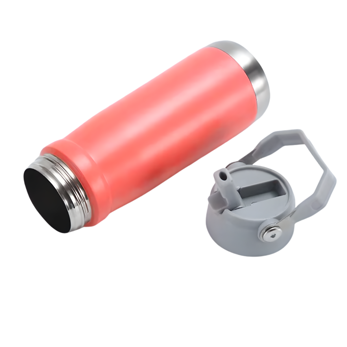 Atacado | Garrafa Térmica Flip Straw Inox com Canudo Retrátil 650ml/800ml