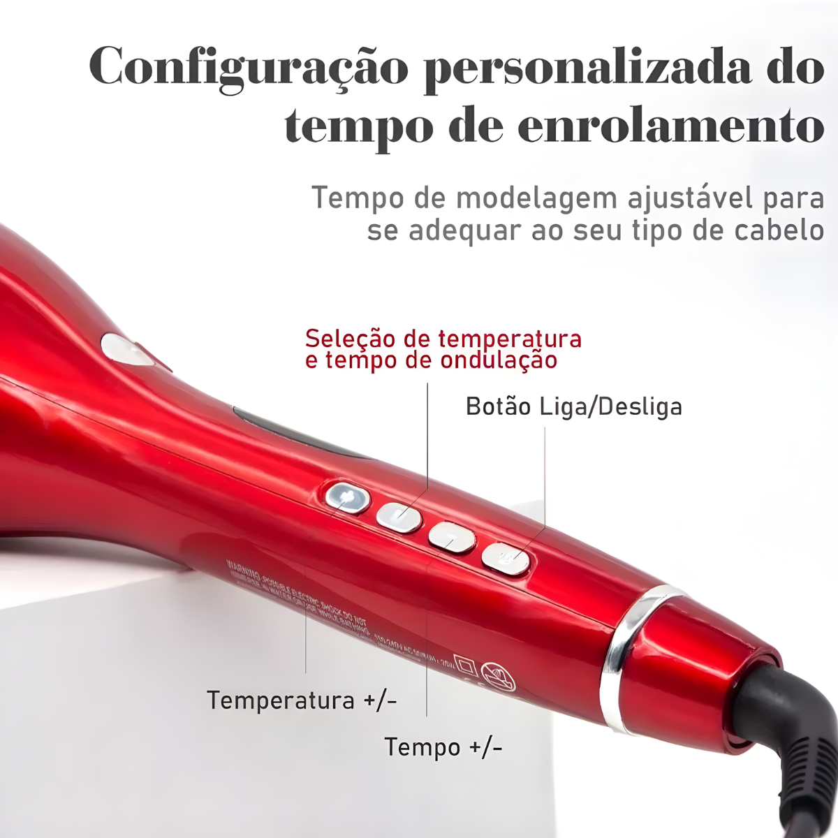 Atacado | Modelador de Cachos Automático JY-1185 Tulipa Spin N Curl Bivolt