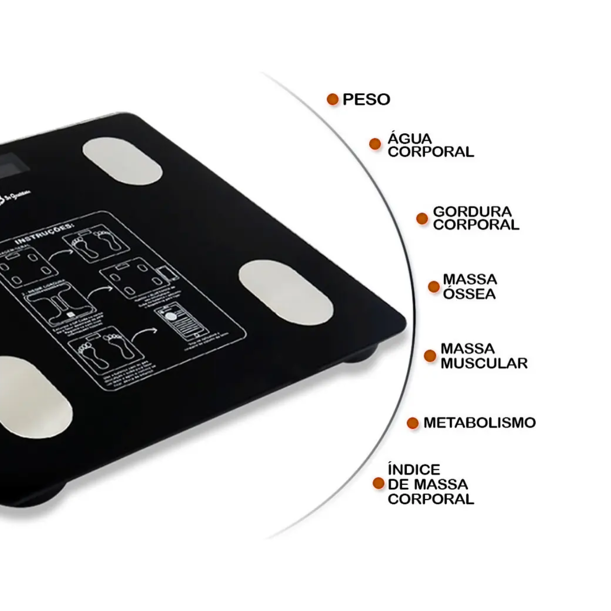 Atacado | Balança Digital Inteligente Bioimpedância Bluetooth até 180kg com App (IMC, Gordura, Massa Muscular)