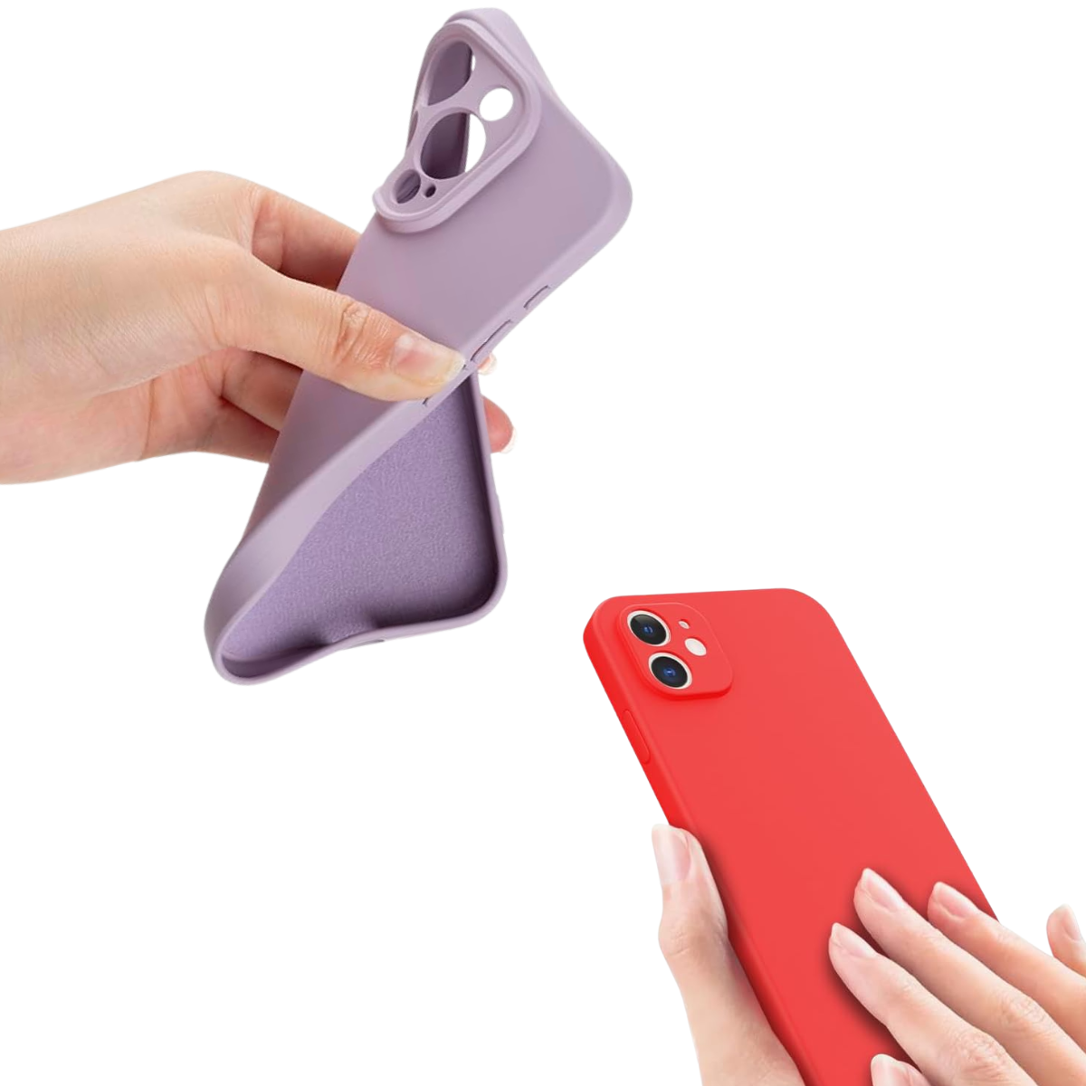 Atacado | Capinha Silicone Aveludada Premium para iPhone, Samsung, Motorola, Xiaomi e Realme (Diversos Modelos e Cores)