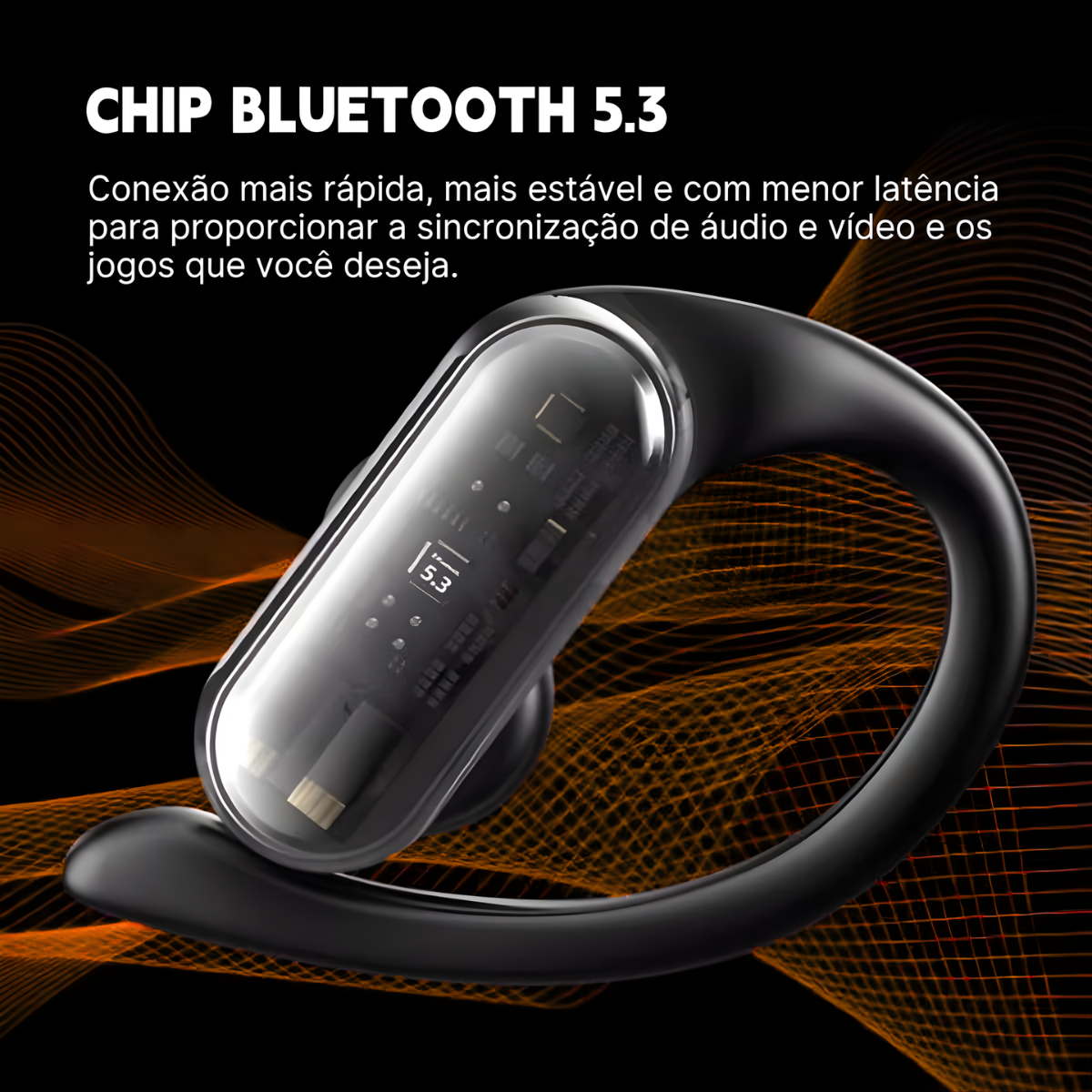 Atacado | Fone Bluetooth A520 Esportivo com Gancho Display LED e IPX5