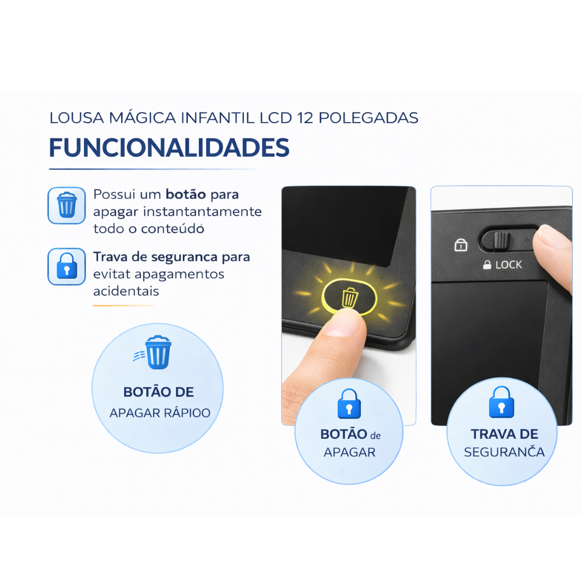 Atacado | Lousa Mágica Digital LCD 12 Polegadas Tablet Infantil para Desenho