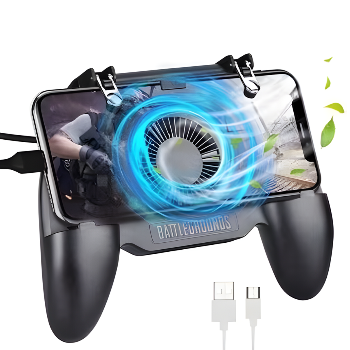 Atacado | Gamepad Cooler para Celular com Ventoinha e Gatilhos Gamer