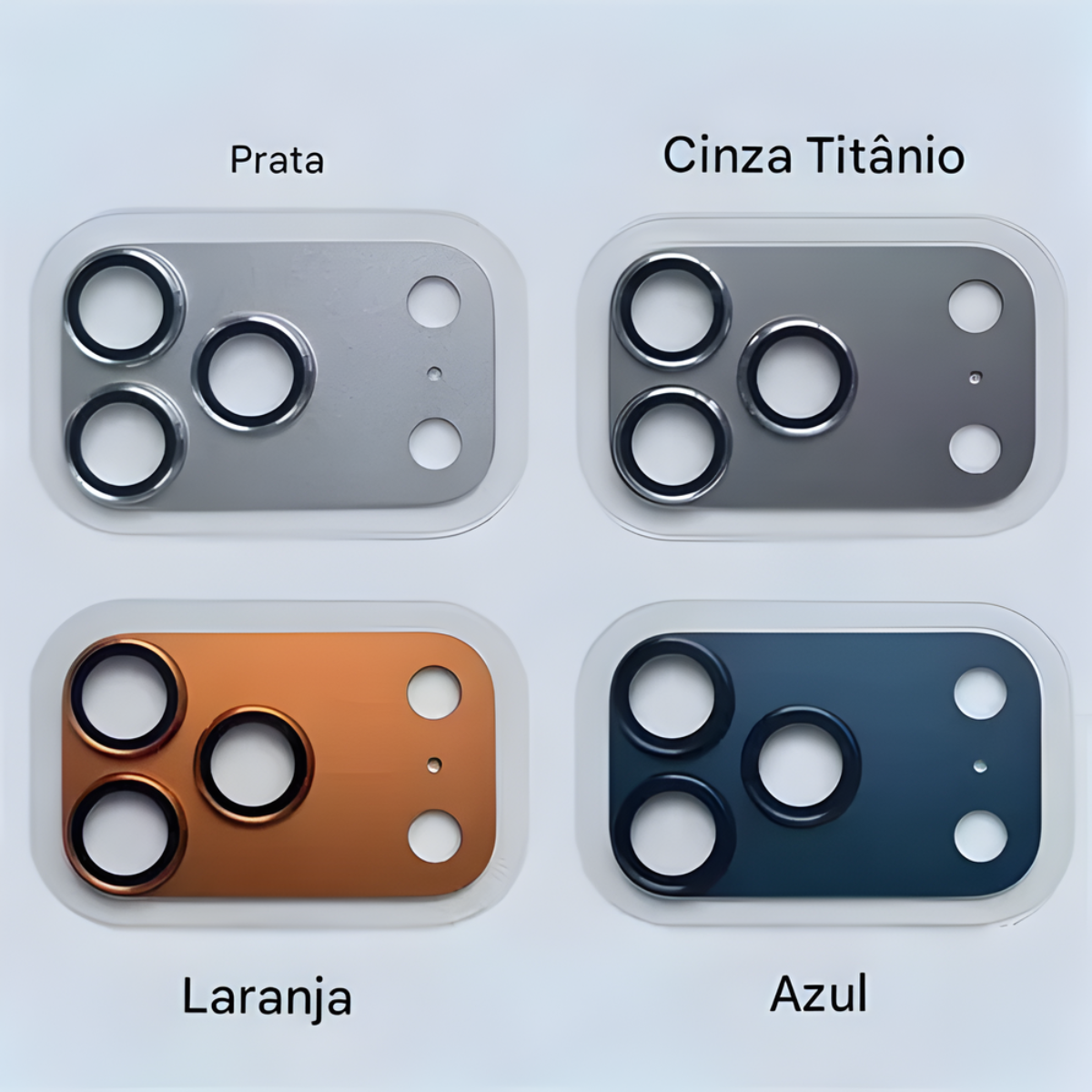 Atacado | Protetor de Lente para iPhone 17 Pro Max em Vidro Temperado 9H – Proteção da Câmera
