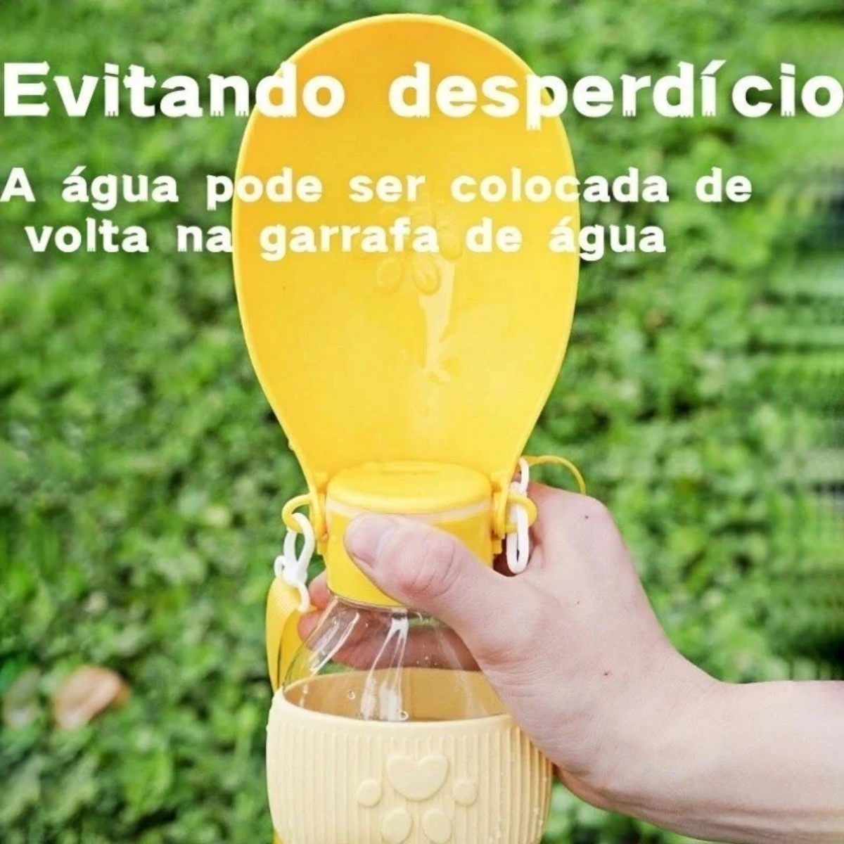 Atacado | Bebedouro Portátil Dobrável para Pets Garrafa com Tigela Silicone
