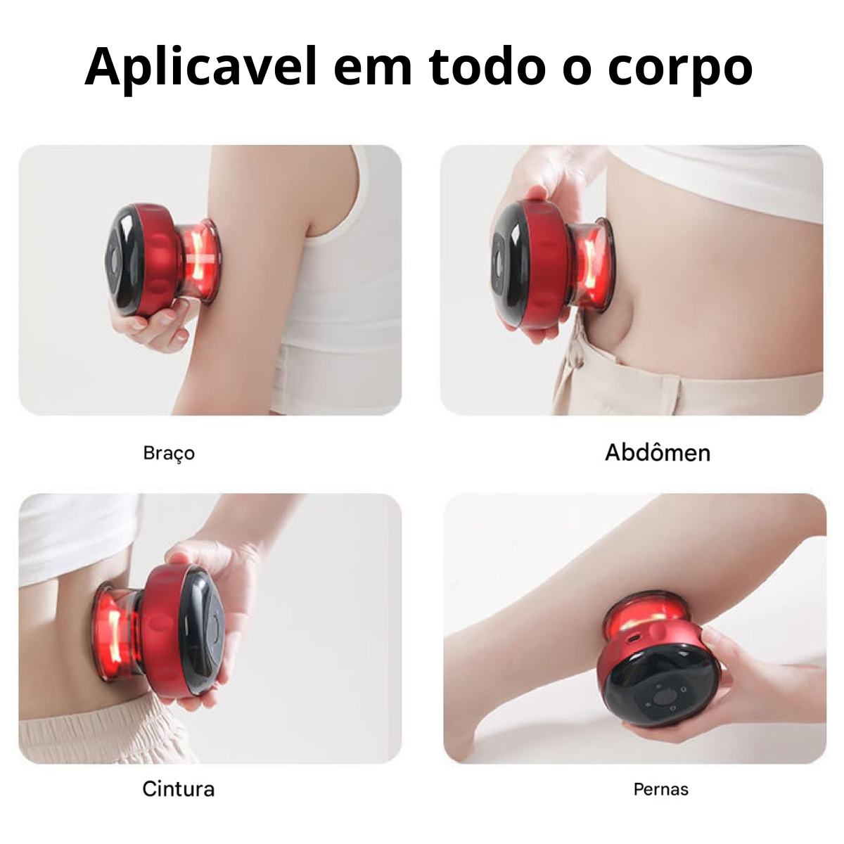 Atacado | Máquina de Ventosaterapia Elétrica Smart Cupping com Aquecimento e Luz Vermelha