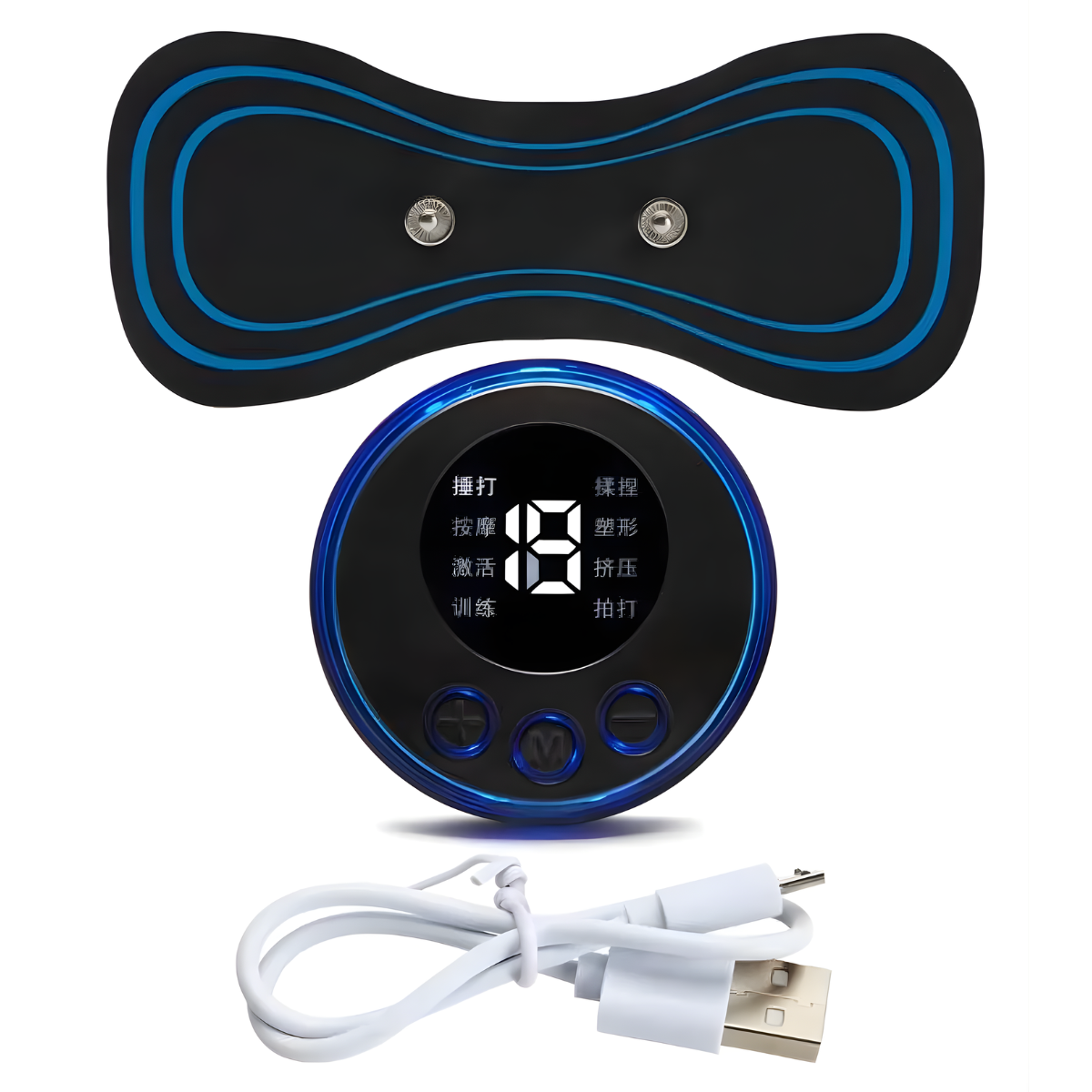 Atacado | Mini Massageador Elétrico EMS Portátil Recarregável Relaxamento Muscular