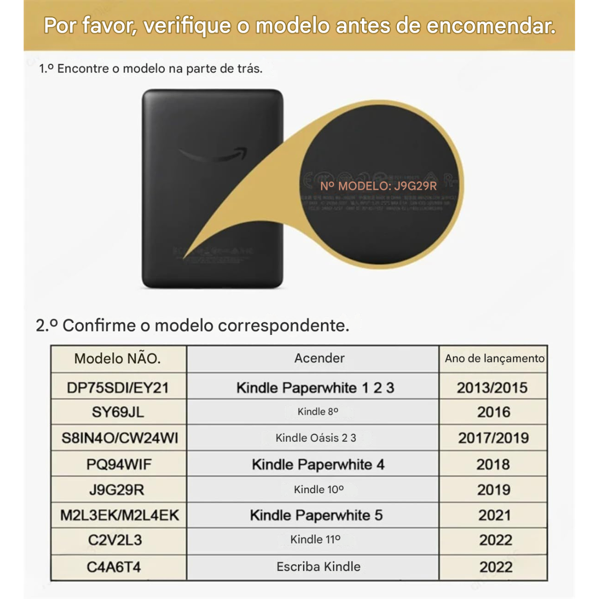 Atacado | Capa Smart Case Acrílico Transparente para Kindle Paperwhite 11ª Geração 6.8”