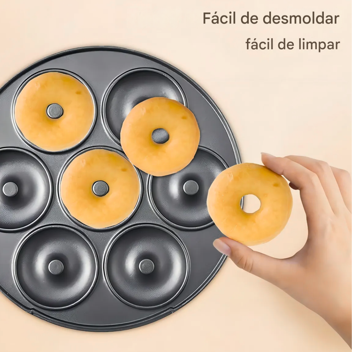 Atacado | Máquina de Donuts Elétrica 7 Cavidades Antiaderente