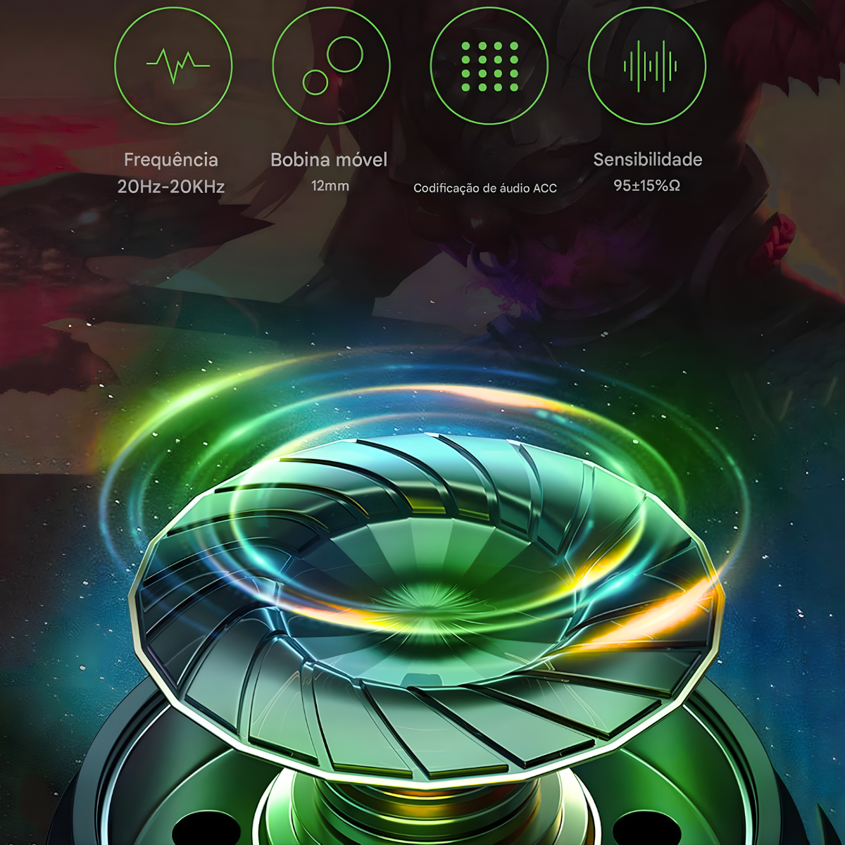 Atacado | Fone Bluetooth G7S TWS Gamer com LED RGB Baixa Latência