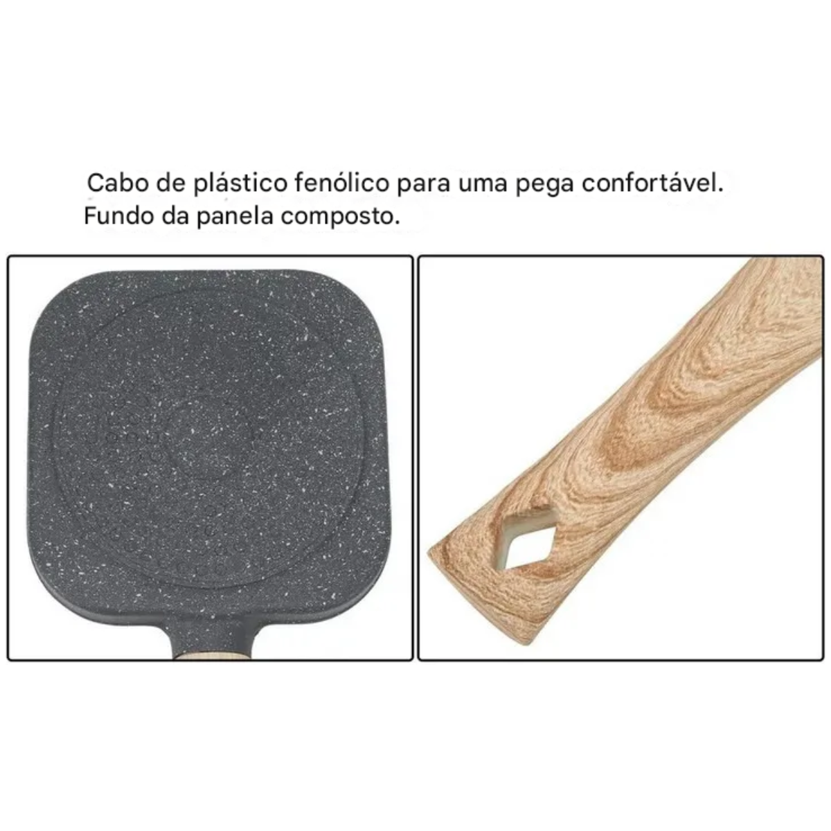 Atacado | Frigideira Antiaderente 3 em 1 com Divisórias para Ovos e Grelhados