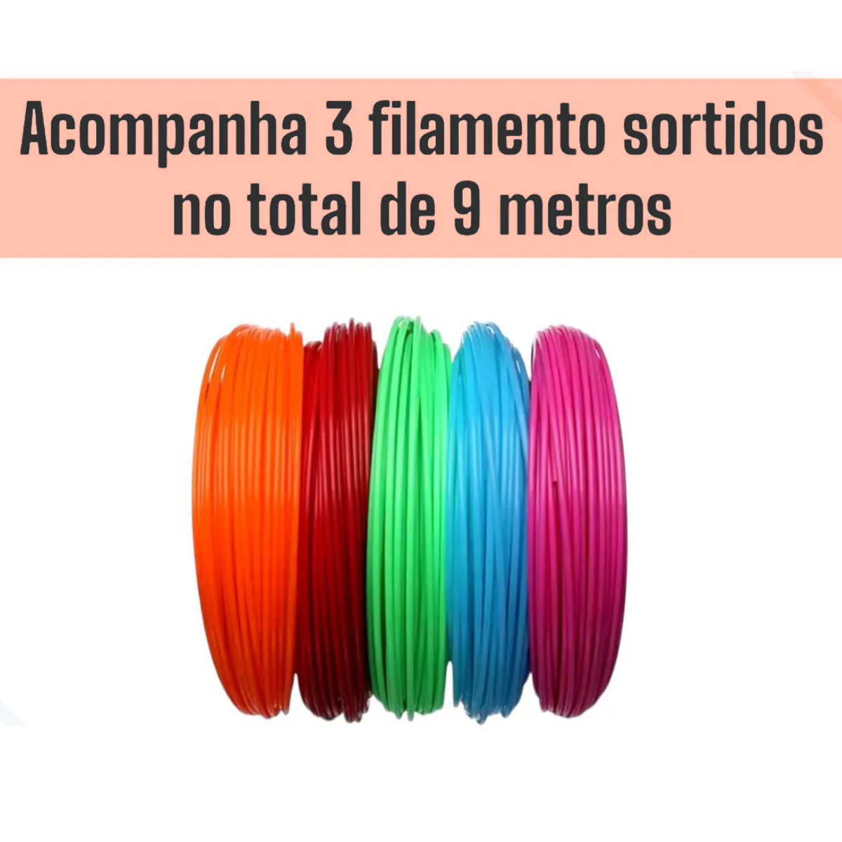 Atacado | Caneta 3D de Impressão com Filamento PLA/ABS e Controle de Temperatura