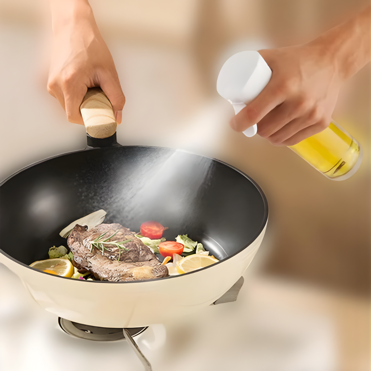 Atacado | Borrifador de Óleo e Vinagre para Air Fryer 200ml/300ml (Azeite, Shoyu e Mais)