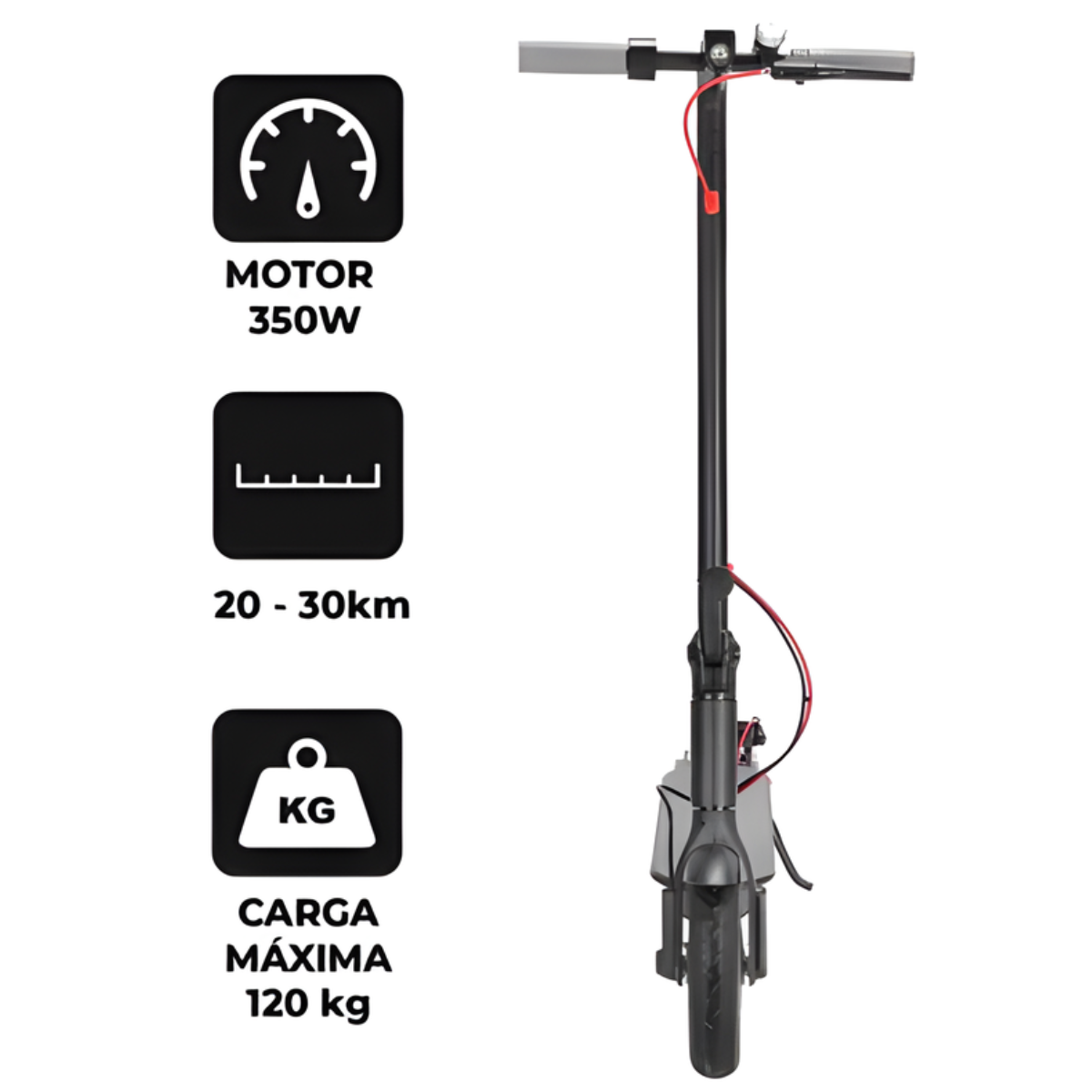 Atacado | Patinete Elétrico Dobrável 350W/500W com Bateria Recarregável e LED