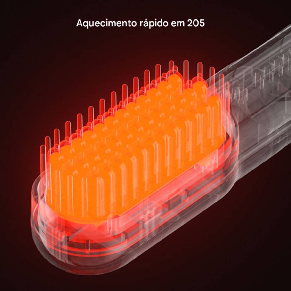 Atacado | Escova Alisadora Portátil Sem Fio - Recarregável Anti Frizz com Controle de Temperatura