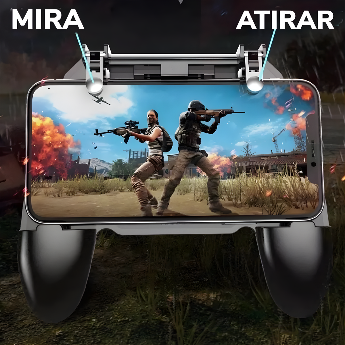 Atacado | Gamepad Cooler para Celular com Ventoinha e Gatilhos Gamer