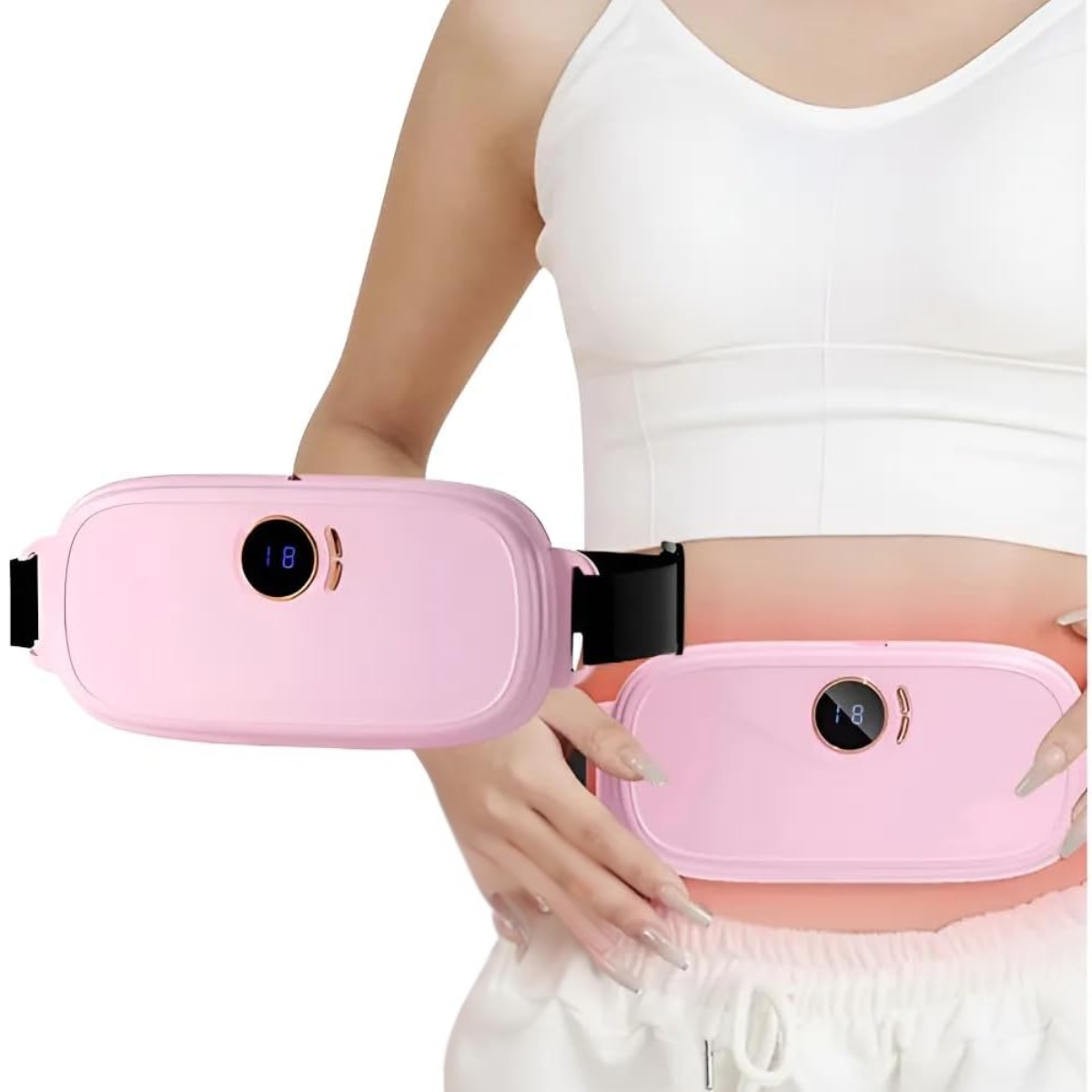 Atacado | Cinta Massageadora Térmica para Cólicas com Aquecimento e Vibração USB