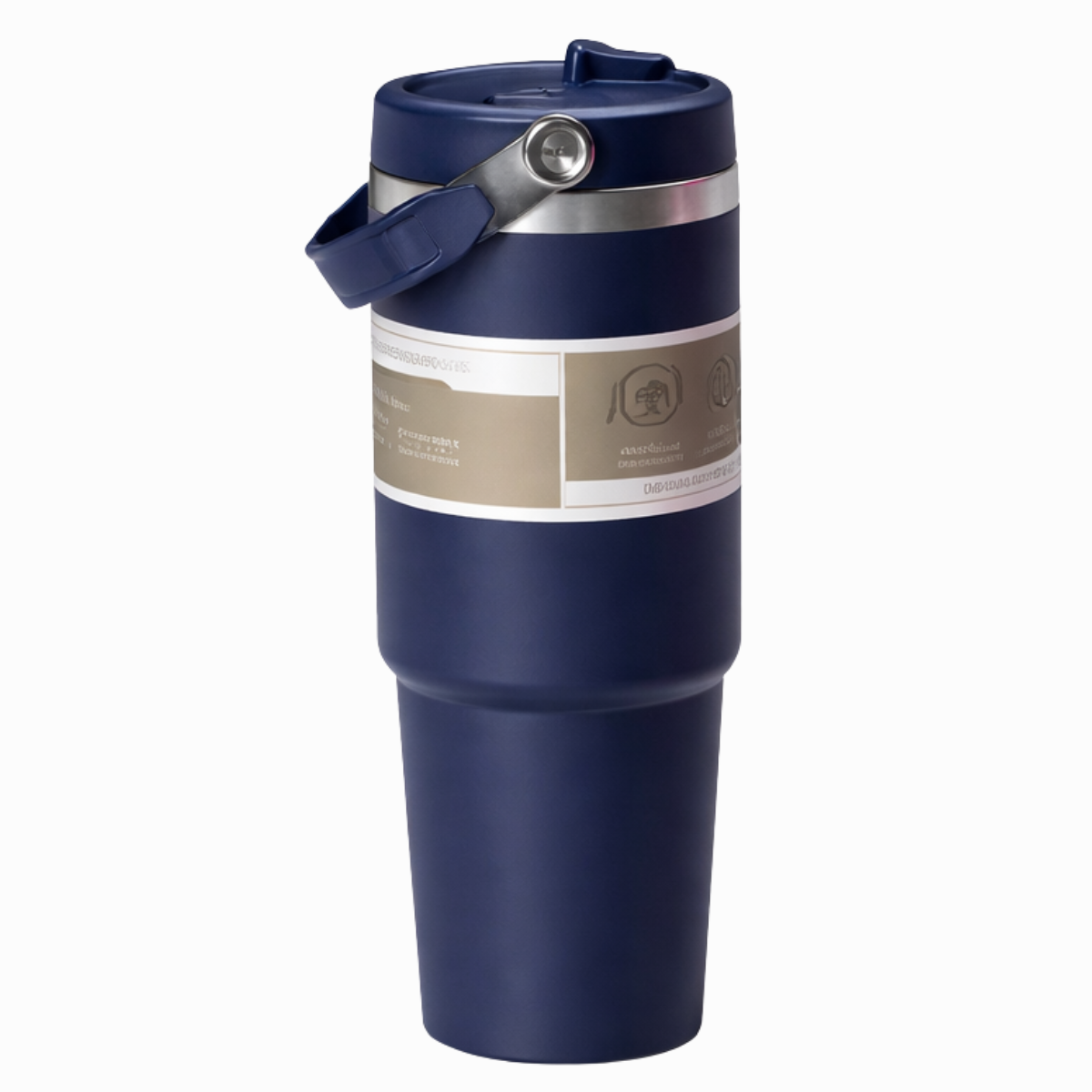 Atacado | Garrafa Térmica Inox 900ml com Canudo Flip Straw e Alça (Tipo Stanley)