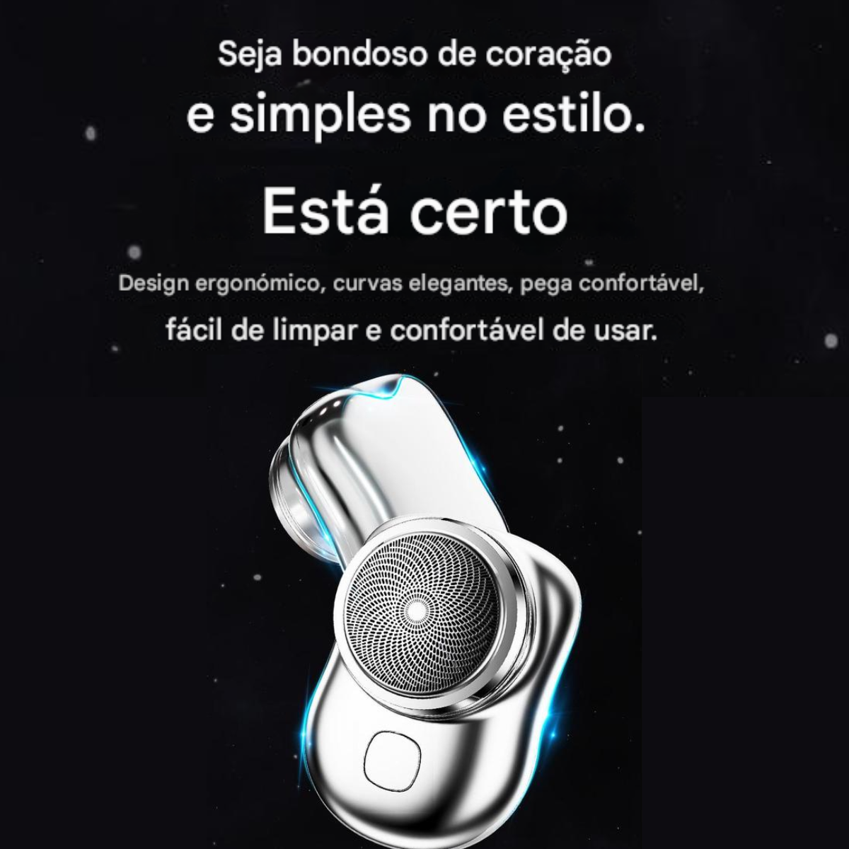Atacado | Mini Barbeador Elétrico Portátil USB-C Recarregável à Prova d’Água