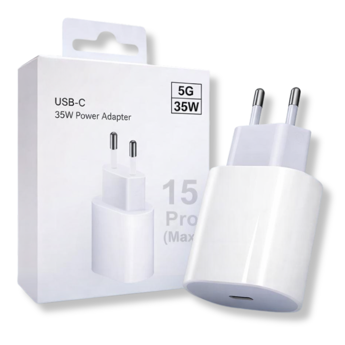Atacado | Fonte Carregador USB-C 35W Turbo Fast Charge para iPhone e Android