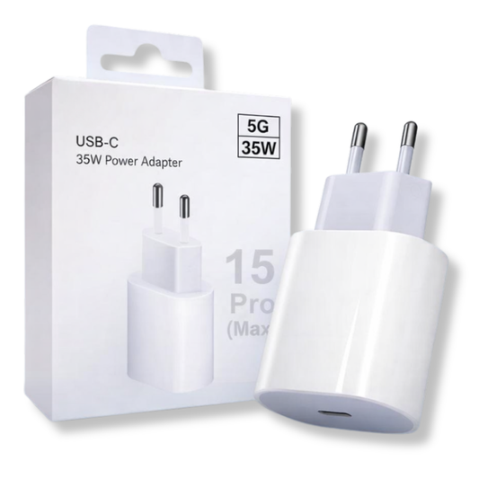 Atacado | Fonte Carregador USB-C 35W Turbo Fast Charge para iPhone e Android